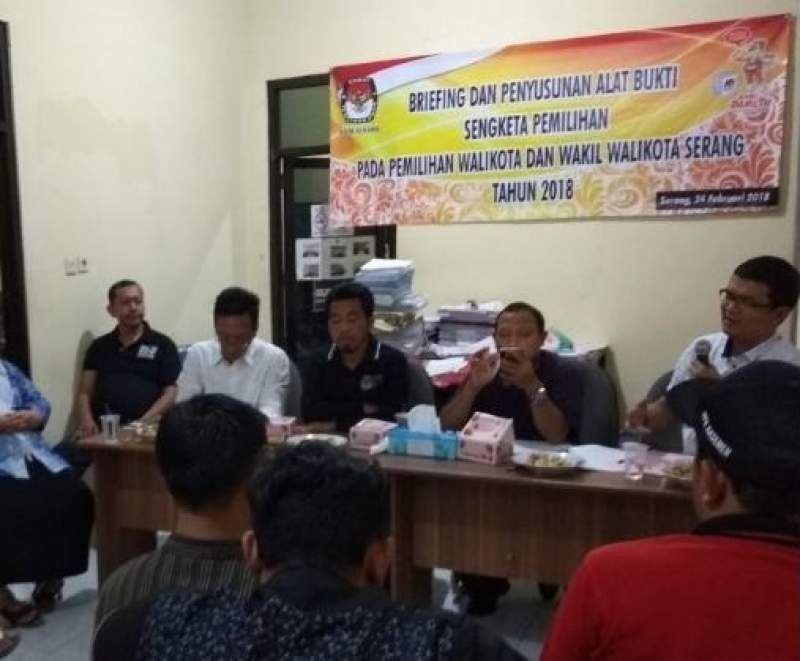 KPU Kota Serang Susun Alat Bukti Sidang Sengketa
