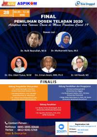 Kompetisi Dosen Teladan 2020 ASPIKOM: Menjadi yang Terbaik