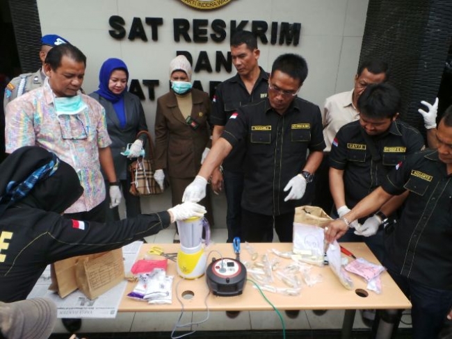 Sabu Milik Mr Okeke Austine Dimusnahkan Polres Metro Tangerang Kota