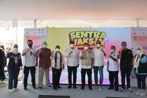 Zaki Kunjungi Sentra Vaksin ANTV dan tvOne