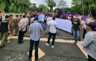 Gelar Aksi, Ratusan Pemuda Peta Karya Dukung Maesyal Rasyid Jadi Bupati