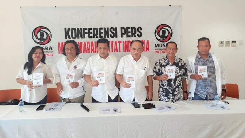 Gabungan relawan Jokowi menggelar Musra di Jakarta, Minggu (14/5/2023).