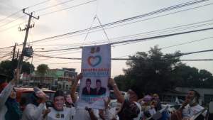 Bakal Calon Walikota dan Wakil Walikota Cilegon Helldy Agustian-Sanuji Pentamarta saat launching perubahan branding, Senin (31/8/2020).