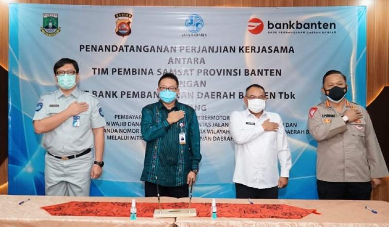 Perkuat Ekosistem Keuangan Daerah, Bank Banten dan Bapenda Lakukan Penandatangan MoU