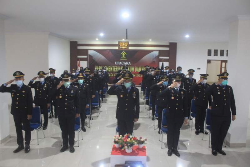 Dipimpin Menkumham Lapas Cilegon Peringati Hari Dharma Karya Dhika