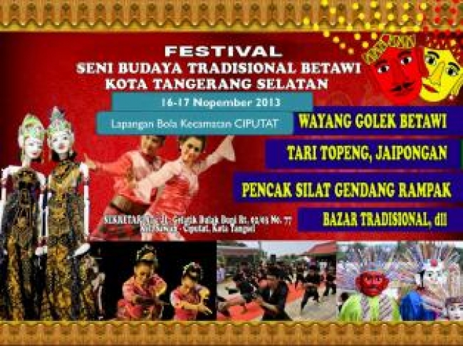 Ciputat- Festival Seni Budaya Tradisional Betawi Segera Digelar Di Ciputat