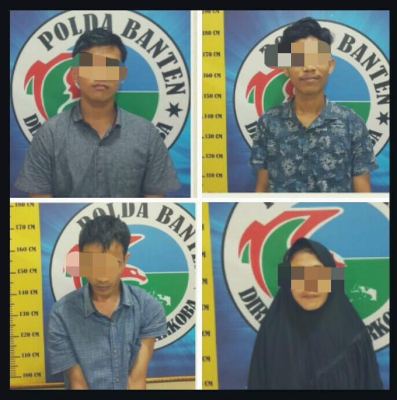 Ditresnarkoba Polda Banten Amankan 4 Orang Pelaku Tindak Pidana Narkoba