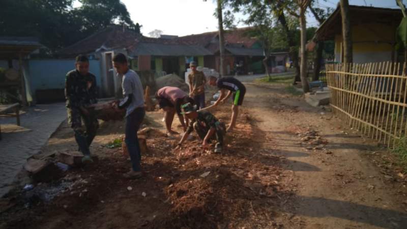 Warga Cisoka Akui Terbantu Program TMMD