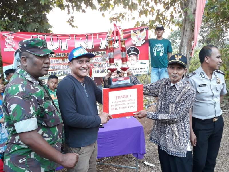 Meriahkan HUT RI, Desa Jengkol Gelar Kompetisi Sepak Bola Antar RT dan RW