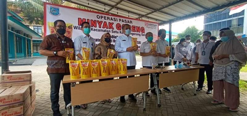 IKPP Operasi Pasar Minyak Serentak di 6 Kecamatan Tangsel
