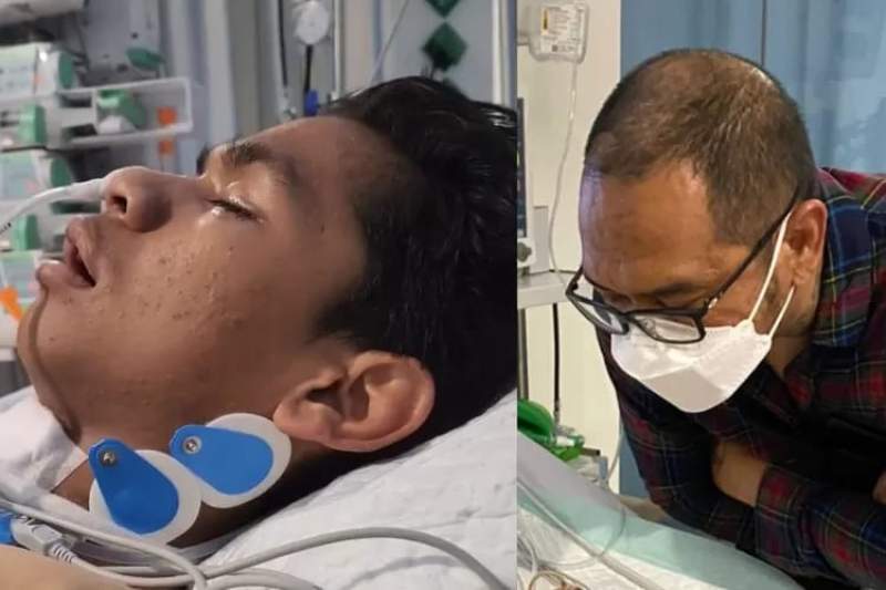 Kondisi David Ozora Latumahina yang mulai sadarkan diri.