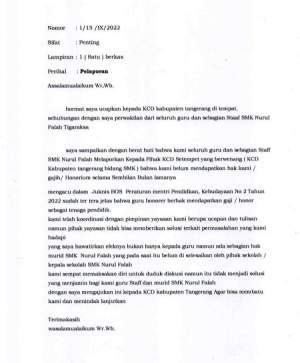 Soal Gaji Honor Tak Dibayar, Guru SMK Nurul Falah Ngaku Sudah Lapor KCD