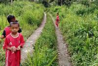 Jalan penghubung yang akan segera dibangun.