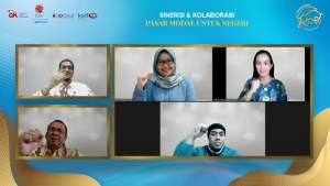 BEI saat menggelar zoom meeting