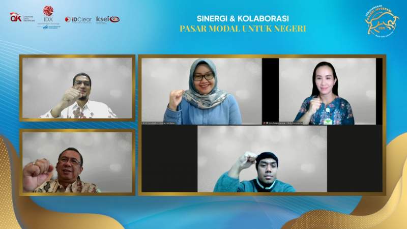 BEI saat menggelar zoom meeting