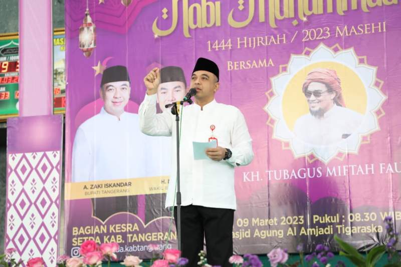 Hadiri Isra Miraj, Zaki Minta PHBI Dilaksanakan Agar Akar Budaya Islami Terus Terpelihara