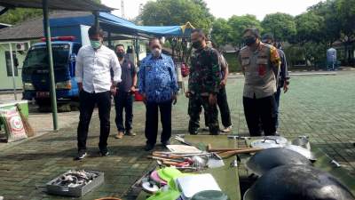 Buka Dapur Umum, Kodim Cilegon Bagikan 500 Nasi Bungkus Setiap Hari
