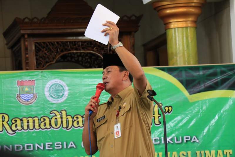 Sekda Buka Takmir Ramadhan di Masjid Al Ishlah Pasir Jaya Cikupa