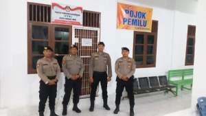 Monitoring ke Gudang Kantor PPK, Polres Tanjungbalai Pastikan Kotak Suara Tersimpan Aman dan Baik