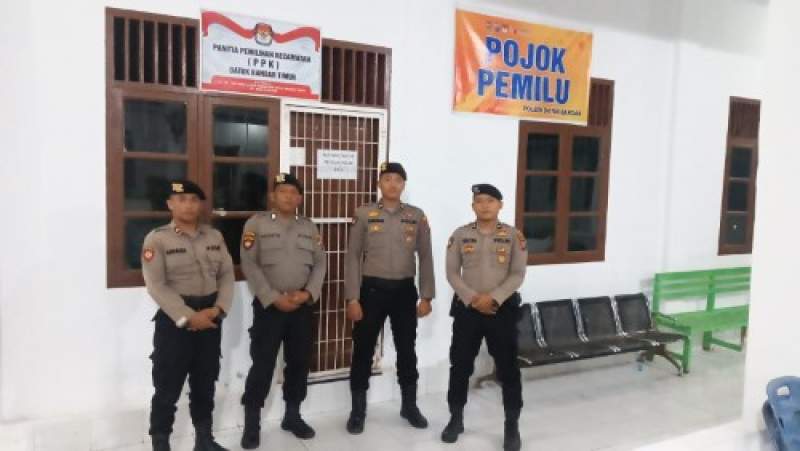 Monitoring ke Gudang Kantor PPK, Polres Tanjungbalai Pastikan Kotak Suara Tersimpan Aman dan Baik
