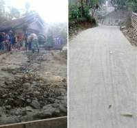 LSM Ombak Menduga Pengerjaan Fisik Desa Margaluyu Bermasalah