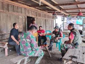 Babinsa Koramil 12/Rjg, Sampaikan Kamtibmas Lingkungan