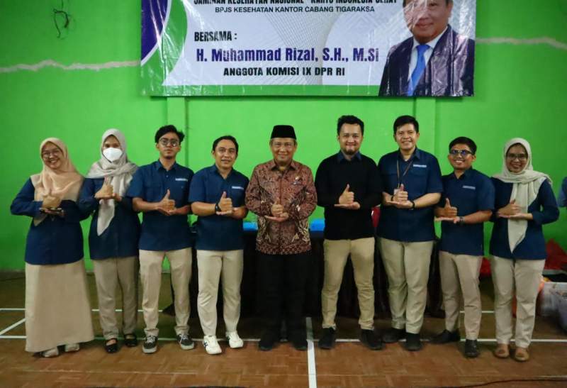 Muhammad Rizal Komisi IX DPR RI Sosialisasi Program JKN KIS BPJS Kesehatan Bersama Warga Kronjo dan Kresek
