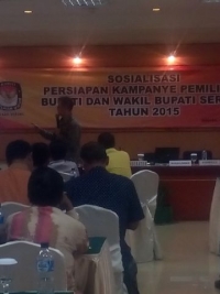 KPU Kabupaten Serang Larang Cabup Dan Cawabup Buat Media Kampanye