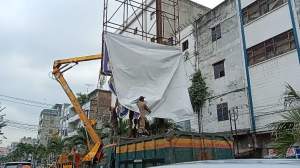 Bawaslu Asahan Tertibkan Alat Peraga Kampaye