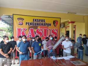 Viral Video Geng Motor Acungkan Sajam, Pelakunya 10 Orang  Ditangkap Polisi