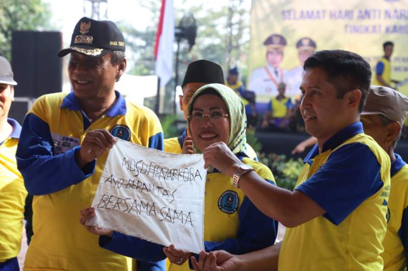 Peringati HANI 2019, Bupati Pantau Sekolah, Jauhkan Millenial dari Narkoba