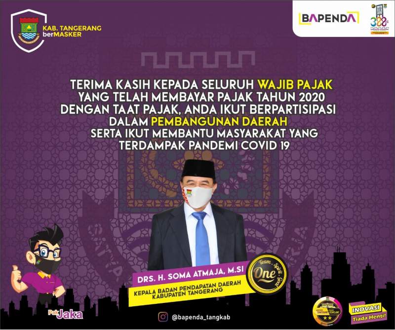 Terimakasih Wajib Pajak yang Tidak "poho" Bayar PBB dan  Telah Jujur Setor BPHTB