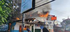 Tabung Gas Bocor, Ruko di Jurbar Terbakar