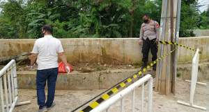  Lokasi penemuan potongan kaki diduga korban mutilasi.