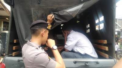 Asik Nongkrong diluar Jam Sekolah, 4 Pelajar Diamankan Direktorat Sabhara Polda Banten