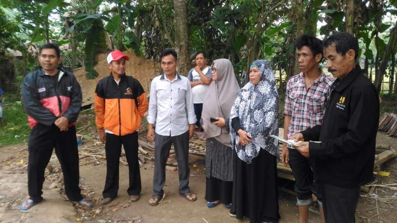 Dinas Perkim Provinsi Banten Pantau Lokasi Rumah Roboh di Serang