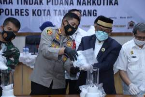 Jelang Ramadhan, Polresta Tangerang Musnahkan 4 Kg Sabu