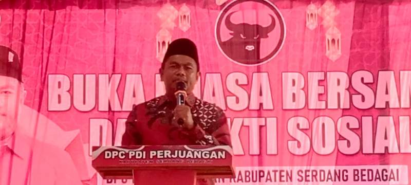 Ketua DPC PDIP Serdang Bedagai, Darma Wijaya.