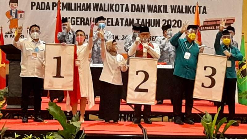 Ini Hasil Pengundian Nomor Urut Pasangan Calon Pilkada Tangsel 2020