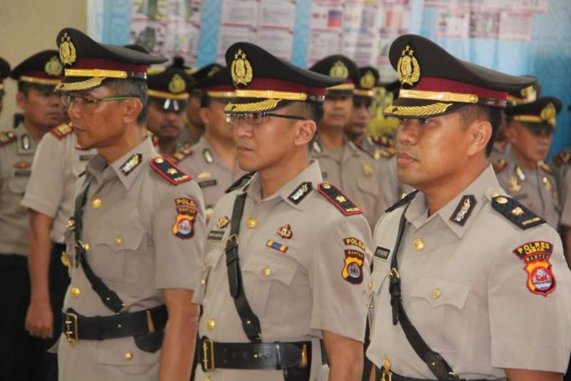Kapolres Lebak Gelar Upacara Sertijab