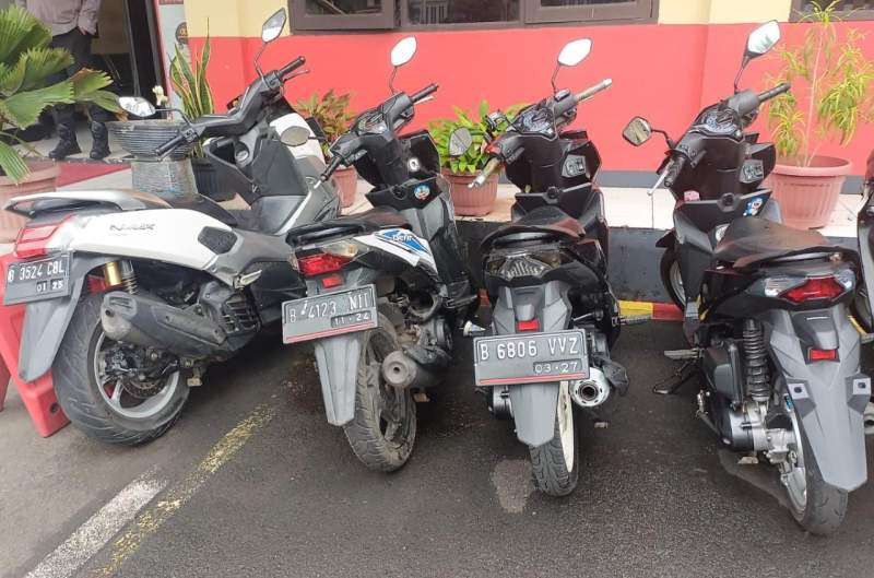 Polres MetroTangerang Amankan Sepeda motor balap liar.