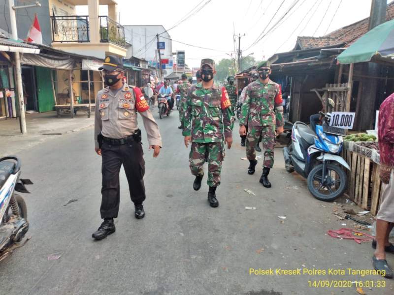 Disiplinkan Masyarakat, Muspika Kresek Gelar Operasi Yustisi