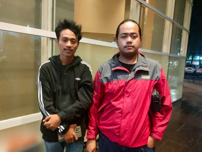 Ketua Komisariat STISNU Lili Kurniawanz  dan  Abdillah Adi Wiranatakusuma ketua Komisariat Unis Syekh Yusuf Tangerang