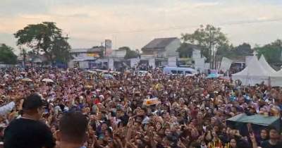 Vokalis Musik Papan Atas ST 12 Hibur Pendukung Andra Maesyal di Sepatan