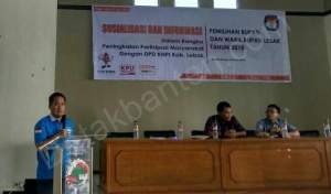 KPU Sosialisasikan Pilkada kepada DPD KNPI Lebak