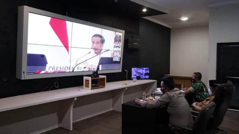 Wali Kota Tanjungbalai Ikuti Rakor Pembahasan Penanganan Pandemi Covid-19