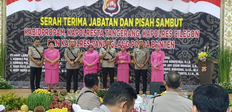 Polda Banten Gelar Acara Pisah sambut Kabid Propam dan tiga Kapolres