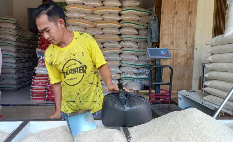 Akhir Tahun, Harga Beras di Pasar Rau Kota Serang Alami Kenaikan