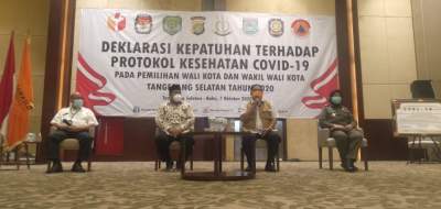 Bawaslu Tangsel Bentuk Pokja Covid-19, Paslon Melanggar Akan Diberikan Sanksi Larangan Kampanye