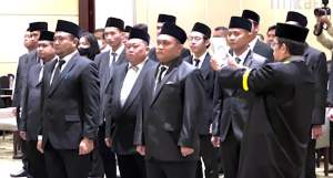 Pelantikan 35 PPK Pemilu 2024.